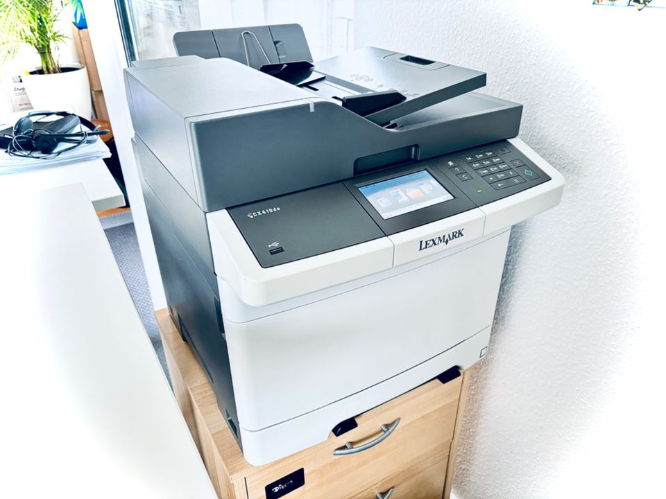 Farblaserdrucker Lexmark CX410de WLAN Duplex + 3 NEUE Toner in Hördt