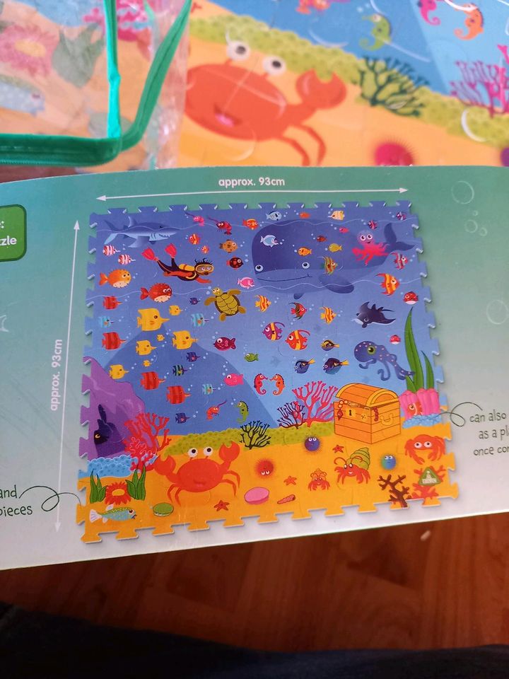 Puzzle groß, weich, für keine Hände. Fische, Ozean, Schatztruhe in Hornburg