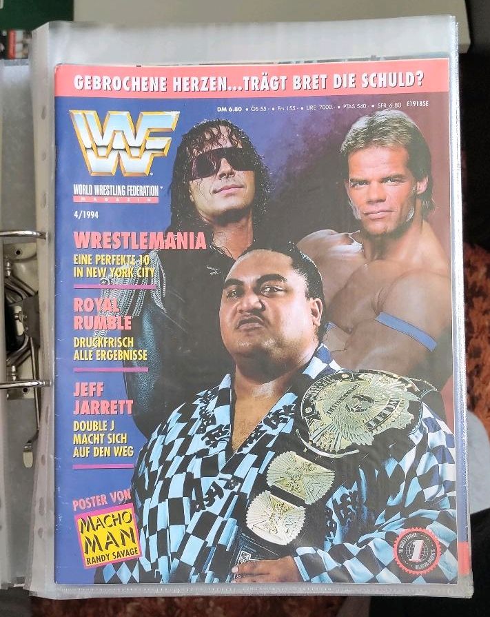 WWF Magazine 1-12/1994 mit Postern - WWE Wrestling in Schwarzenberg (Erzgebirge)