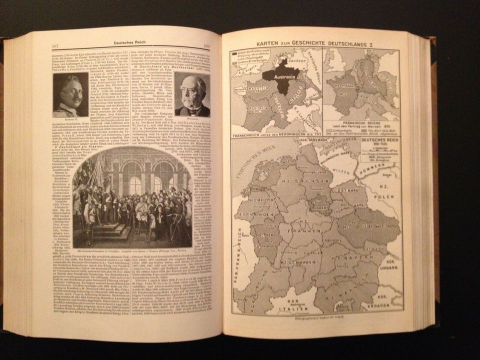 Meyers kleines Lexikon in drei Bänden von 1931/1932 in Möser