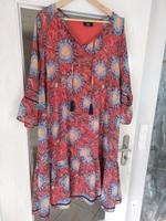Kleid Größe 48/50 neu orange/blau Nordrhein-Westfalen - Vlotho Vorschau