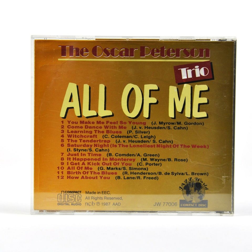 The Oscar Peterson Trio - All of me CD in Berlin