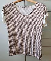 Shirt Viskose weiß gemustert Gr.S 36/38 Vivance Neu Brandenburg - Beeskow Vorschau
