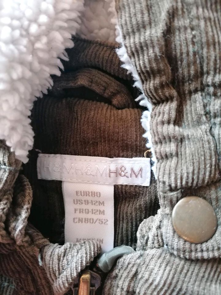 H&M Cord Winterjacke in 80 in Türkheim