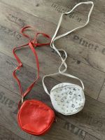 2 Mini Handtasche rot weis mit Strass Steine Bayern - Thundorf Vorschau