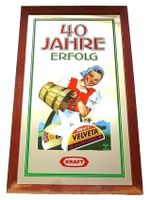 KRAFT Velveta Werbe-Spiegel , 70-er Jahre, 45x75 cms, Holzrahmen Bayern - Holzkirchen Vorschau