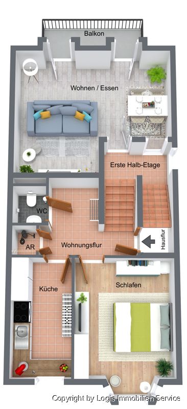 Ein Zuhause wie kein anderes: Maisonette mit Split-Level-Raffinesse erwartet Sie! in Bonn