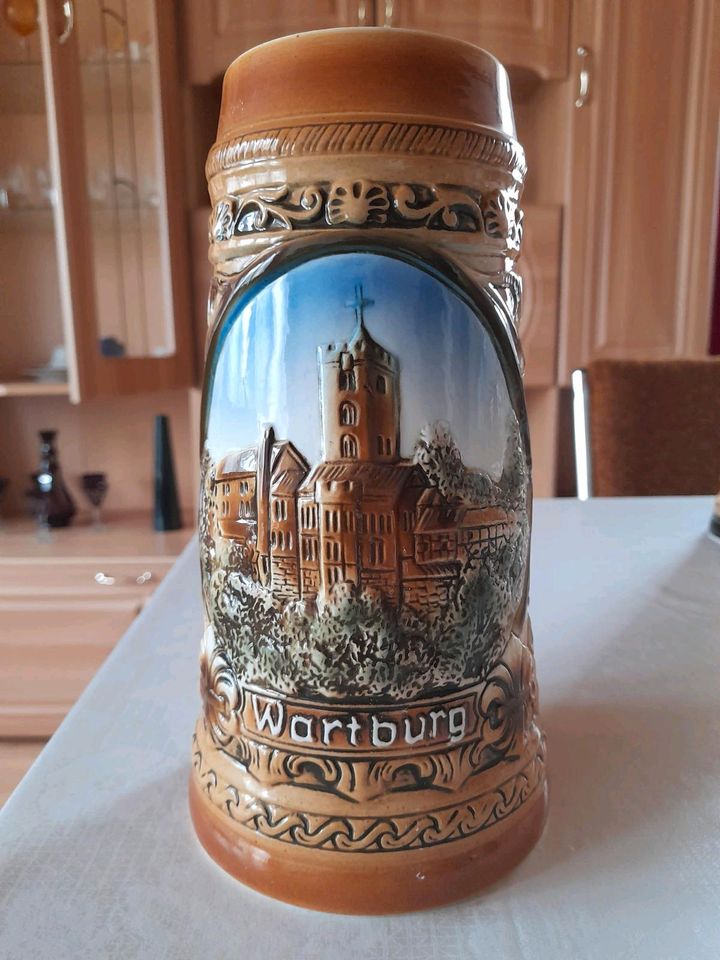 7 Bierkrüge Manufaktur Rudolstadt in Kläden