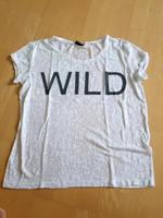 Only T-Shirt weiß transparent mit WILD  Aufdruck Gr. L Bayern - Metten Vorschau
