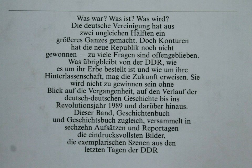 Was bleibt? Die letzten Tage der DDR Thomas Schröder in Münchberg