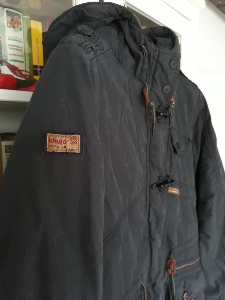 Wintermantel Parka Khujo dunkelblau Gr. XL 42, 1A Zustand in Kleinmachnow