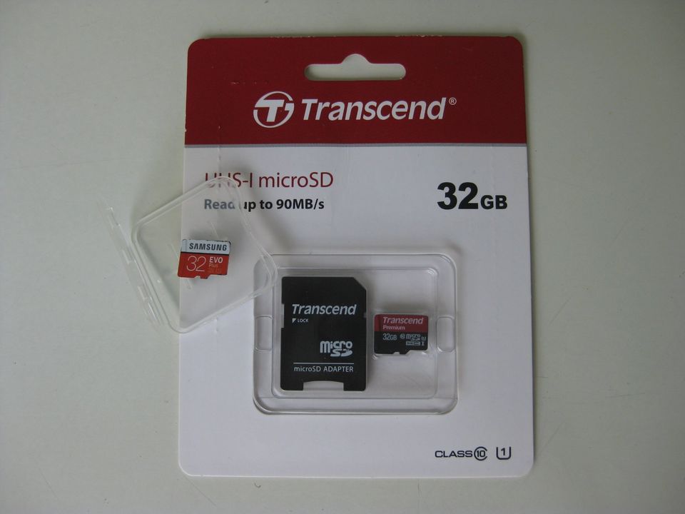 Transcend Premium + Samsung EVO Plus Karten 32 GB Class 10, UHS-I in Regensburg