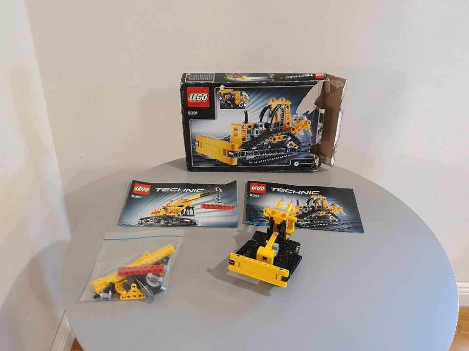 LEGO Technic 2 in 1 Raupenkran Bulldozer 9391 *alle Teile gezählt in Neuenkirchen