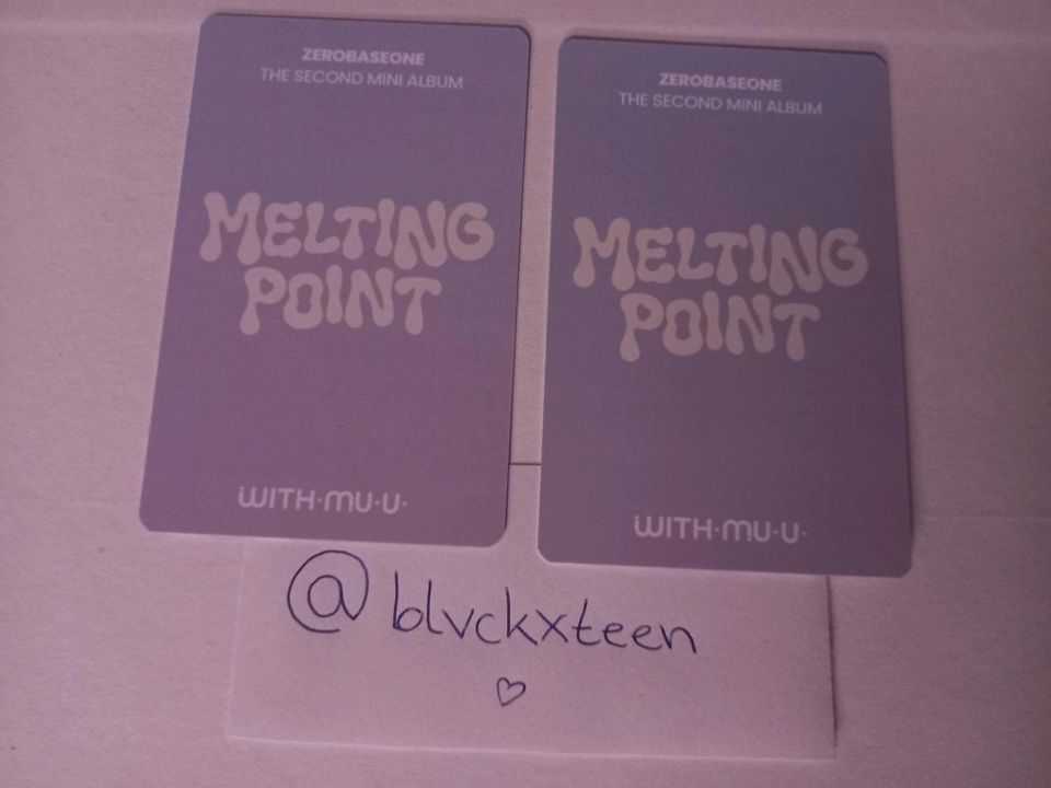 WTT ZB1 Yujin and Taerae withmuu Photocard gegen Ricky in Isselburg