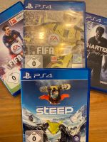 4 PS4 Spiele // Uncharted 4 / STEEP / FIFA16+17 Hessen - Bad Hersfeld Vorschau