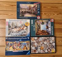 Puzzle Set Konvolut 1000 Teile Ravensburger Schmidt Platnik Hamburg-Nord - Hamburg Winterhude Vorschau