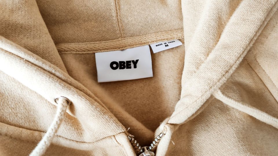 Obey Hoodie Weste overiszed beige neu M L XL neu in Saarbrücken