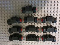 Lego® Konvolut Achse mit Zwillingsrädern schwarz rot 2x2 dick alt Flensburg - Mürwik Vorschau