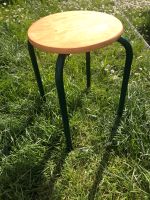 Schöner Retro Hocker Holz Metal West - Höchst Vorschau