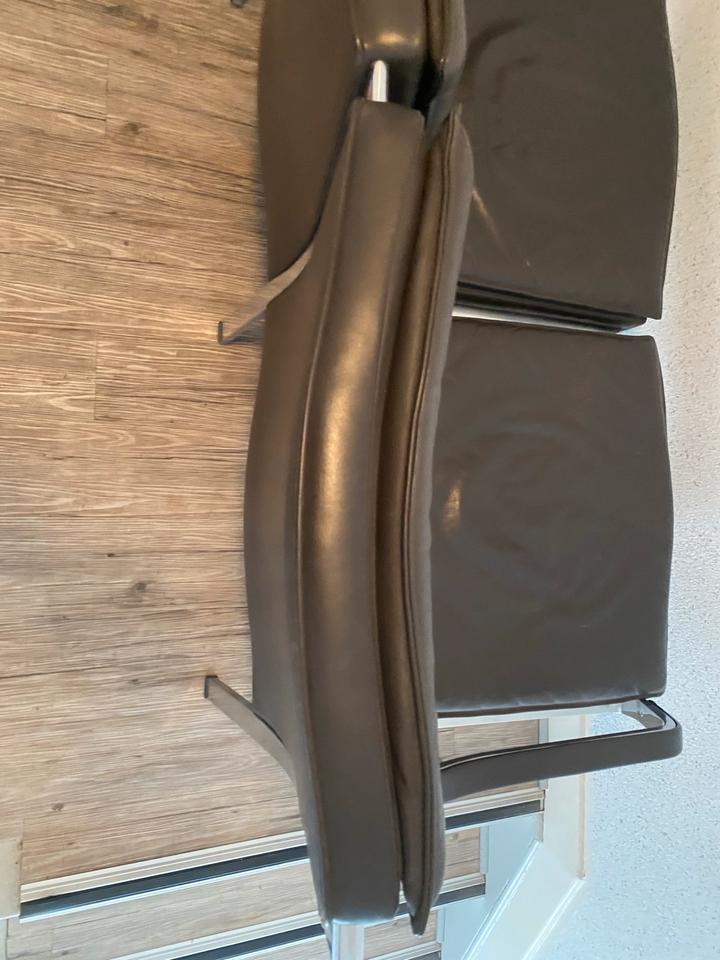 Sitzbank Lederbank Sofa Knoll Art Collection Rudolf  Glatzel 70s in Düsseldorf