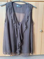 Seidenbluse Hallhuber Braun Moccamousse 34/36 Volants Obervieland - Arsten Vorschau