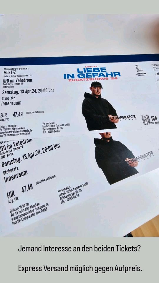 Montez Tickets 13.04. in Lutherstadt Wittenberg