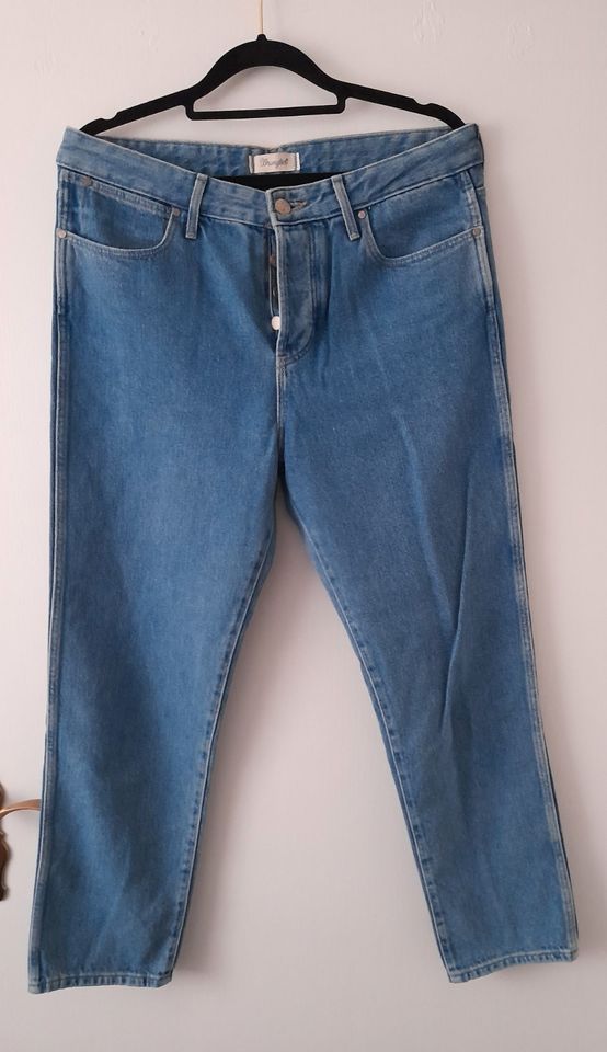 Wrangler Cropped Straight Jeans, Gr. 29, blau,neuwertig,Baumwolle in Detmold
