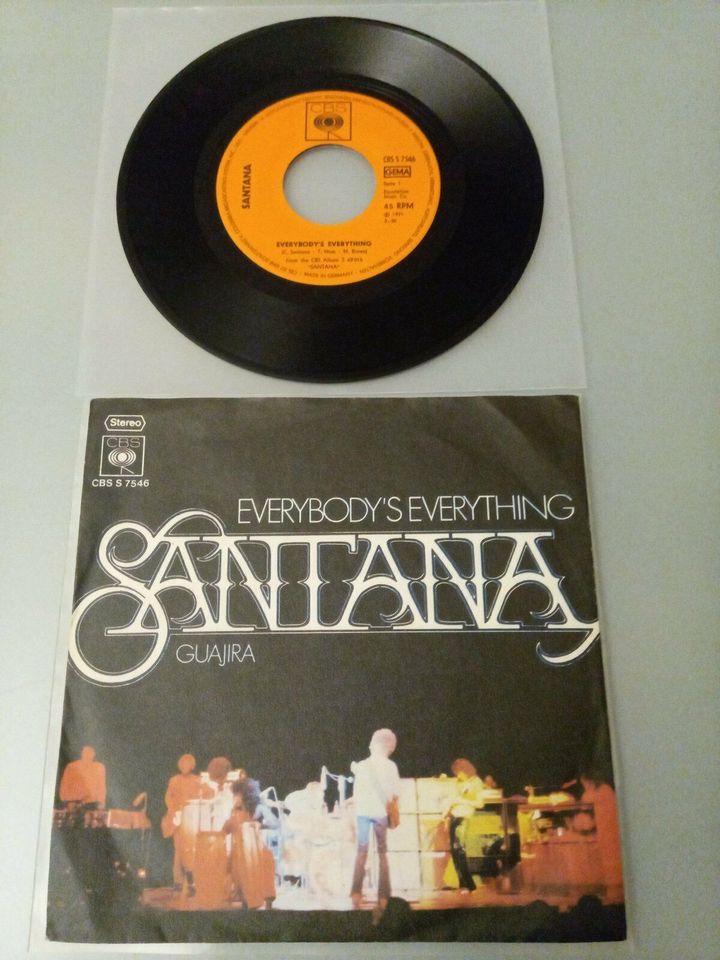 Santana ‎Single – Everybody's Everything / Guajira – von 1971 in Köln