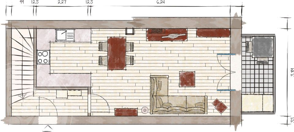 GI -  Vermietungsstarke Maisonette-Ferienwohnung direkt am Nordseestrand in Wittdün auf Amrum