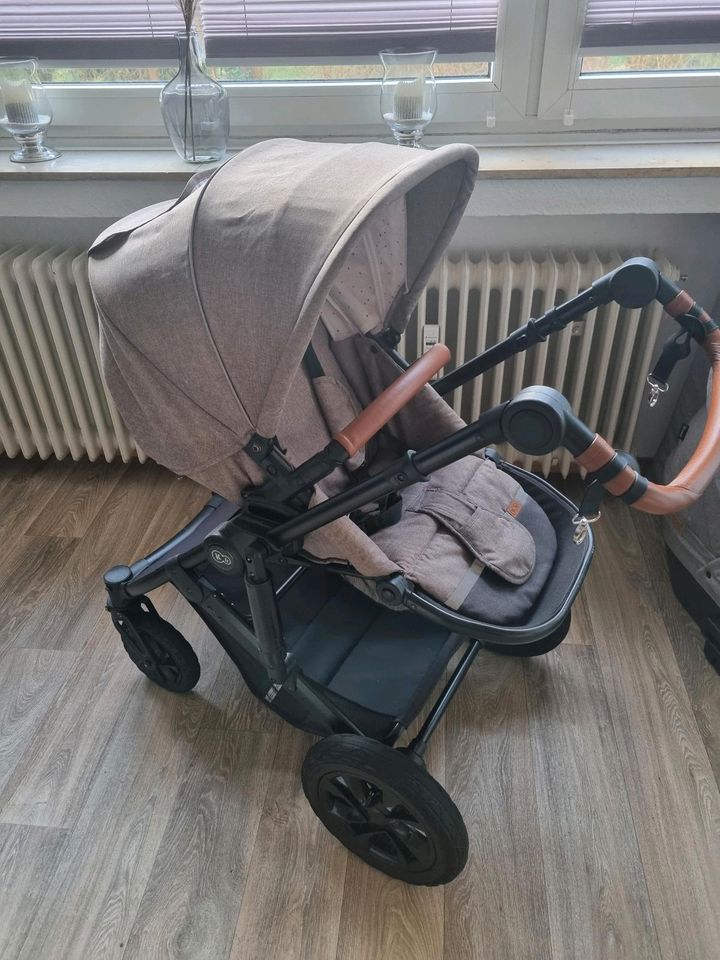 Kinderkraft Kinderwagen 3 in 1 Prime Lite in der Farbe Beige in Leer (Ostfriesland)