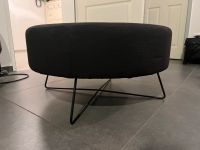 Hocker / Pouf Schwarz aus Stoff mit Metallfüßen Nordrhein-Westfalen - Hövelhof Vorschau