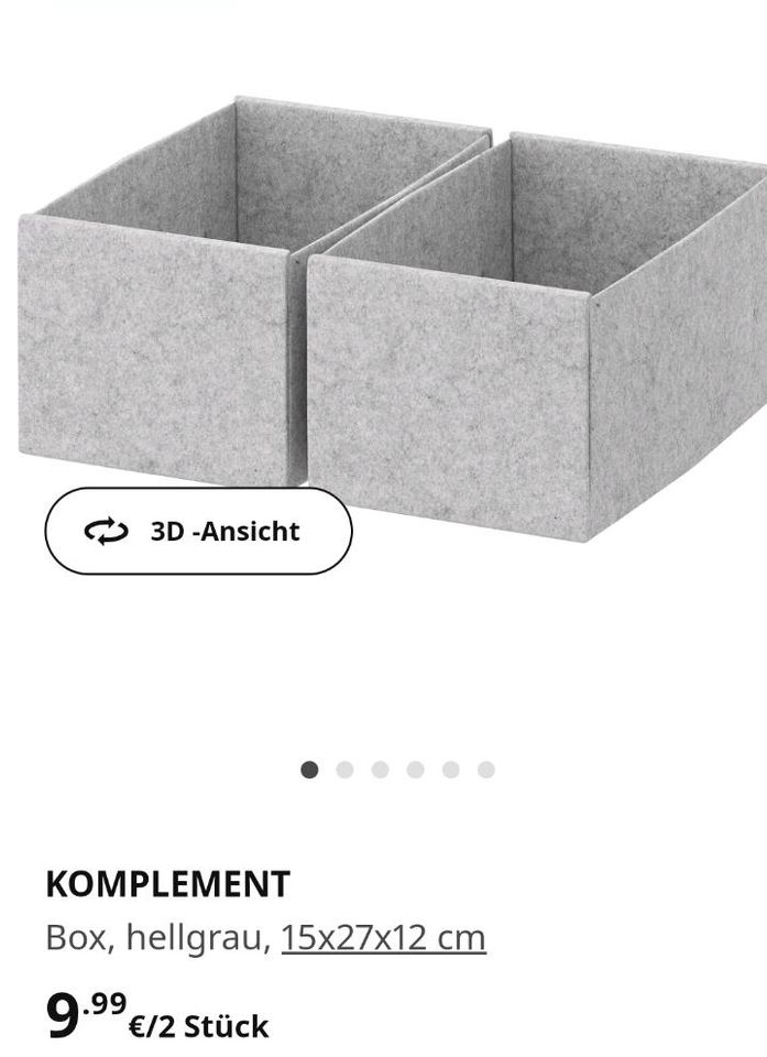 Ikea KOMPLEMENT Boxen in Bad König