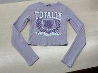 Tally Weijl Langarmshirt Bauchfrei Crop Top lila flieder Gr. XS Bayern - Dingolfing Vorschau
