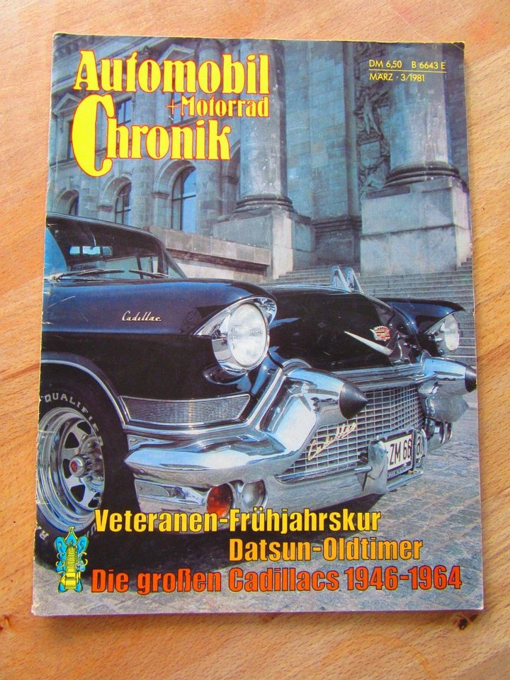 Magazin Automobil + Motorrad Chronik 03/1981 in Markdorf