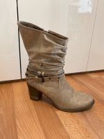 Mustang Stiefel/Stiefeletten Gr. 41 Beige Leder Bayern - Gauting Vorschau