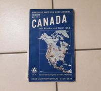 Landkarte CANADA mit Alaska und Nord USA 50er/60er Jahre Baden-Württemberg - Wolfschlugen Vorschau