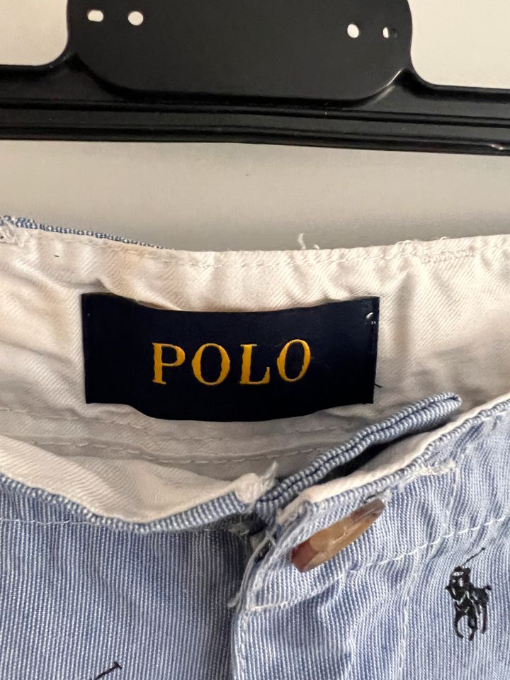 Ralph Lauren Shorts hellblau Herren Gr. 38 Logo Logomania in München