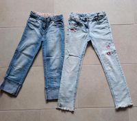 2 sommerliche Jeans 7/8 Gr.128 Nordrhein-Westfalen - Langenfeld Vorschau