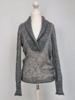 Esprit Pullover mit Kragen Gr. S grau semitransparent Hessen - Erbach Vorschau