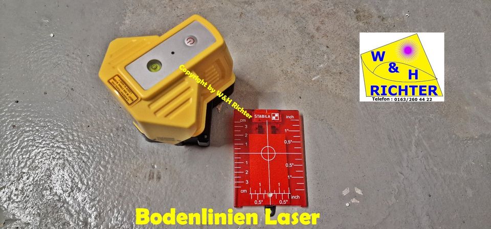 Bodenlinien Laser Mieten , Fliesenlaser Mieten , W&H Richter in Wetzlar