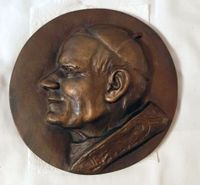 Bronzemedaille massiv Papst Johannes Paul II Nordrhein-Westfalen - Pulheim Vorschau