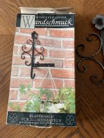 Schmiedeeiserner Wandschmuck Klapphaken Blumenampel Garderobe Hessen - Michelstadt Vorschau