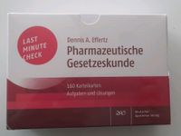 Last Minute Check Pharmazeutische Gesetzeskunde Karteikarten Baden-Württemberg - Tübingen Vorschau