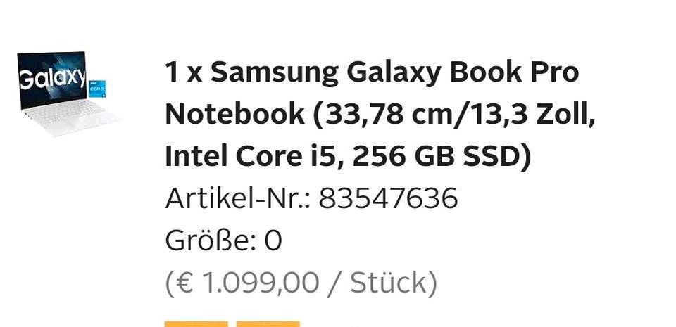 Notebook Samsung Galaxy Book in Ransbach-Baumbach