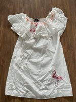 Kleid weiß Gr. XS von Miss goodlife mit Flamingos Nordrhein-Westfalen - Kerpen Vorschau