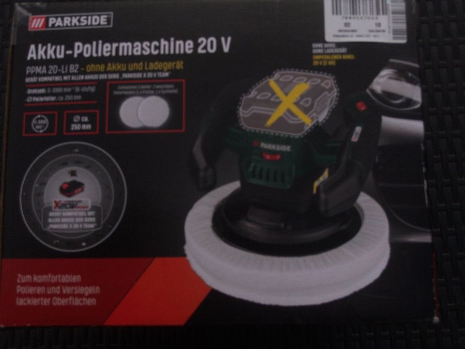 PARKSIDE 20 V Akku-Poliermaschine »PPMA 20-Li B2« in Sachsen - Bad  Gottleuba-Berggießhübel | Heimwerken. Heimwerkerbedarf gebraucht kaufen |  eBay Kleinanzeigen ist jetzt Kleinanzeigen