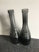 2 x Glas Vase Blumenvase Buntglas grau mit Kreisstruckturen Mitte - Tiergarten Vorschau