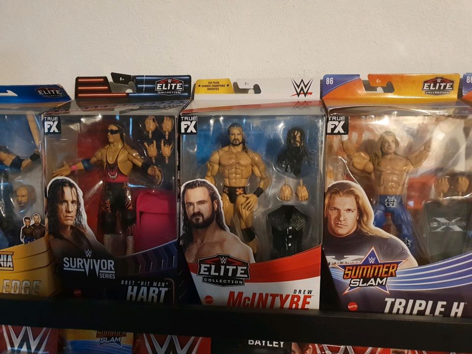 Wwf wwe wrestling figuren hasbro mattel in Gundelsheim