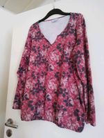 Langarm Shirt, Gr. XL (48/50), lachs/rot mit Blumen,  NEU Nordrhein-Westfalen - Ense Vorschau