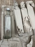 4 leere Glasflaschen eckig 500 ml mit Schraub-Deckel silber Rheinland-Pfalz - Harxheim Vorschau